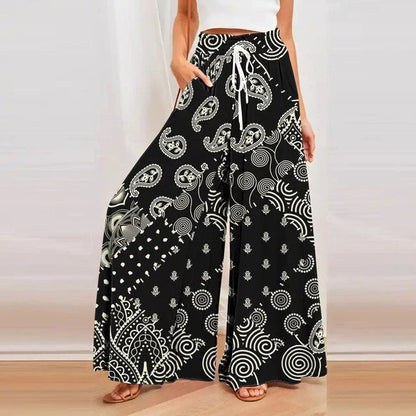 Printed Summer Pants for Women - Solane