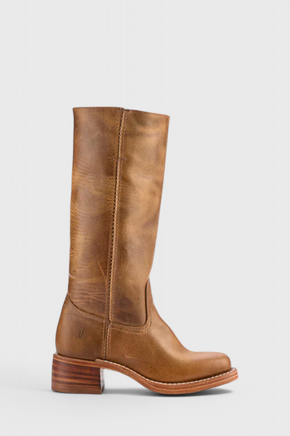 Stivali al ginocchio da donna in pelle con tacco – Eleganti e comodi