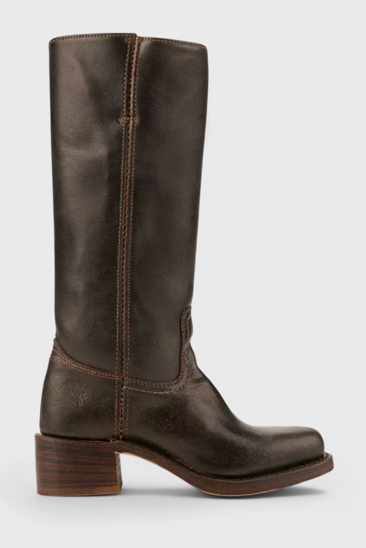 Stivali al ginocchio da donna in pelle con tacco – Eleganti e comodi