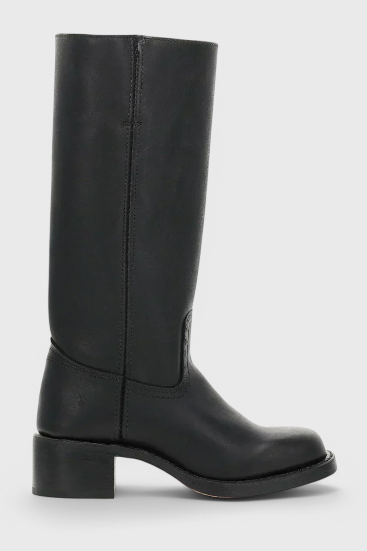 Stivali al ginocchio da donna in pelle con tacco – Eleganti e comodi