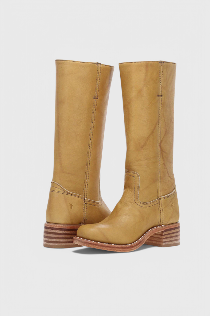 Stivali al ginocchio da donna in pelle con tacco – Eleganti e comodi