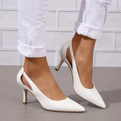 Stiletto with cut-out design
