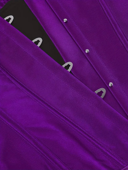 Corset bustier avec laçage et fermeture à boutons