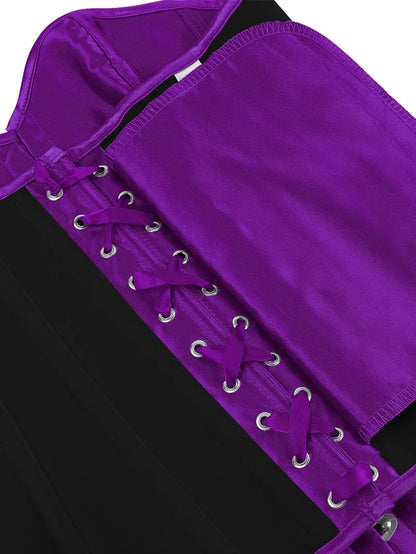 Corset bustier avec laçage et fermeture à boutons