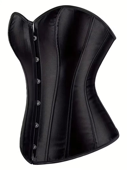 Corset bustier avec laçage et fermeture à boutons