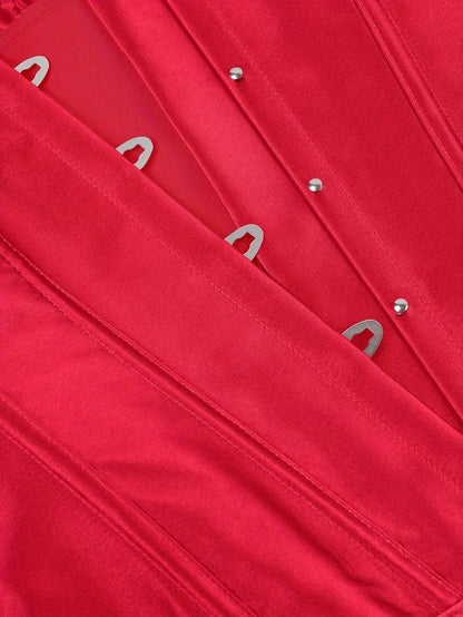 Corset bustier avec laçage et fermeture à boutons