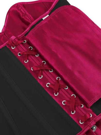 Corset bustier avec laçage et fermeture à boutons