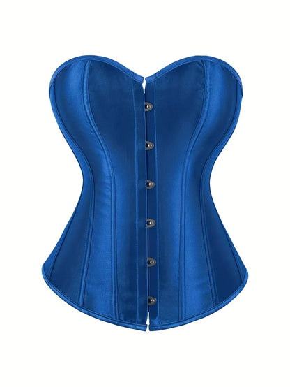 Corset bustier avec laçage et fermeture à boutons