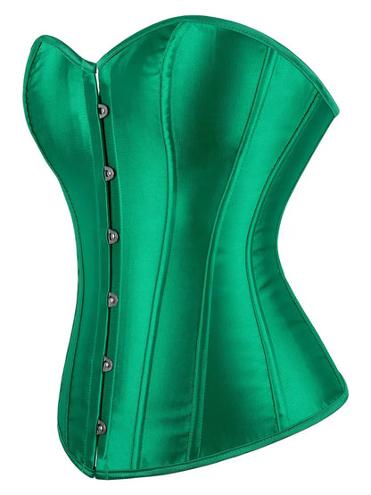 Corset bustier avec laçage et fermeture à boutons