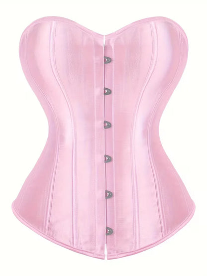 Corset bustier avec laçage et fermeture à boutons