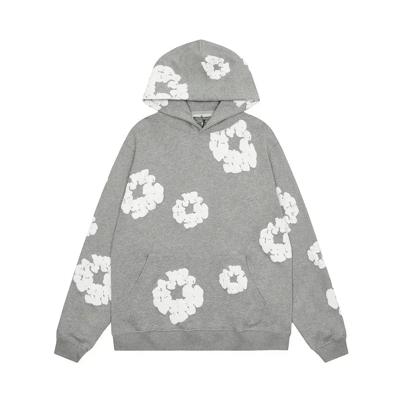 Stylish Casual Hoodie with Floral Pattern for Women - Celisa