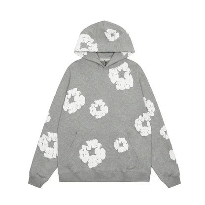 Stylish Casual Hoodie with Floral Pattern for Women - Celisa
