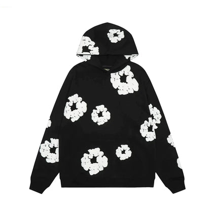 Stylish Casual Hoodie with Floral Pattern for Women - Celisa