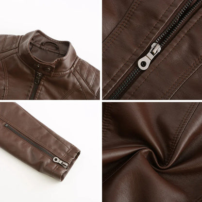 Stylish Leather Women's Jacket with Timeless Design