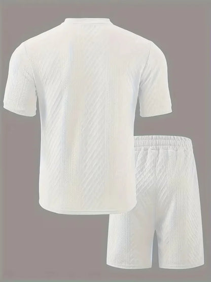 Summer Clothing Set with Jacquard Pattern