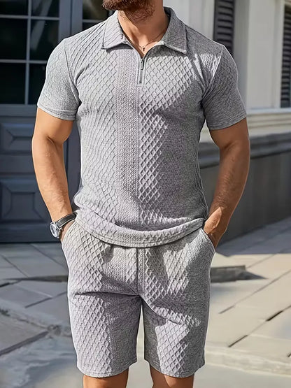 Summer Clothing Set with Polo and Shorts
