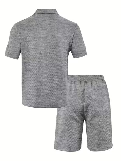 Summer Clothing Set with Polo and Shorts