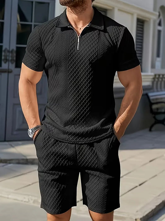 Summer Clothing Set with Polo and Shorts