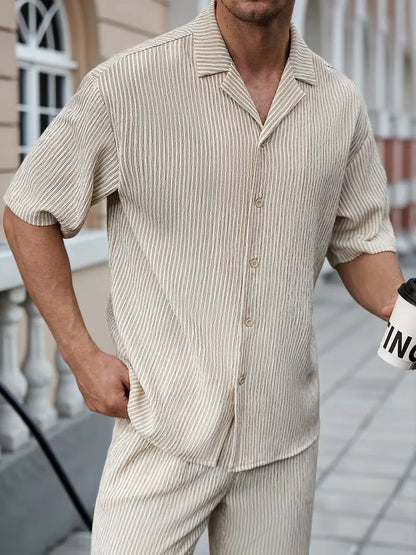 Summer Clothing Set with V-neck