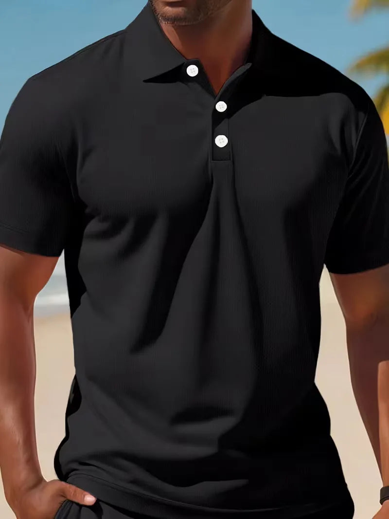Summer clothing set with polo and shorts