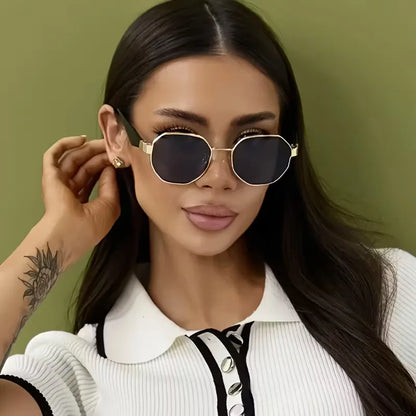 Sunglasses with Gold Frame