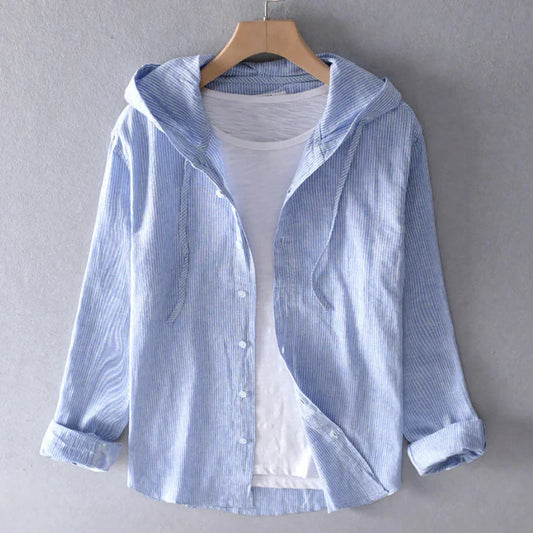 Blusa de lino transpirable para mujer