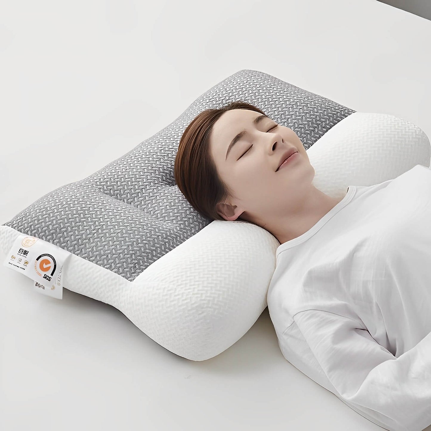 Hypoallergenic Ergonomic Pillow - Optimal Neck Support