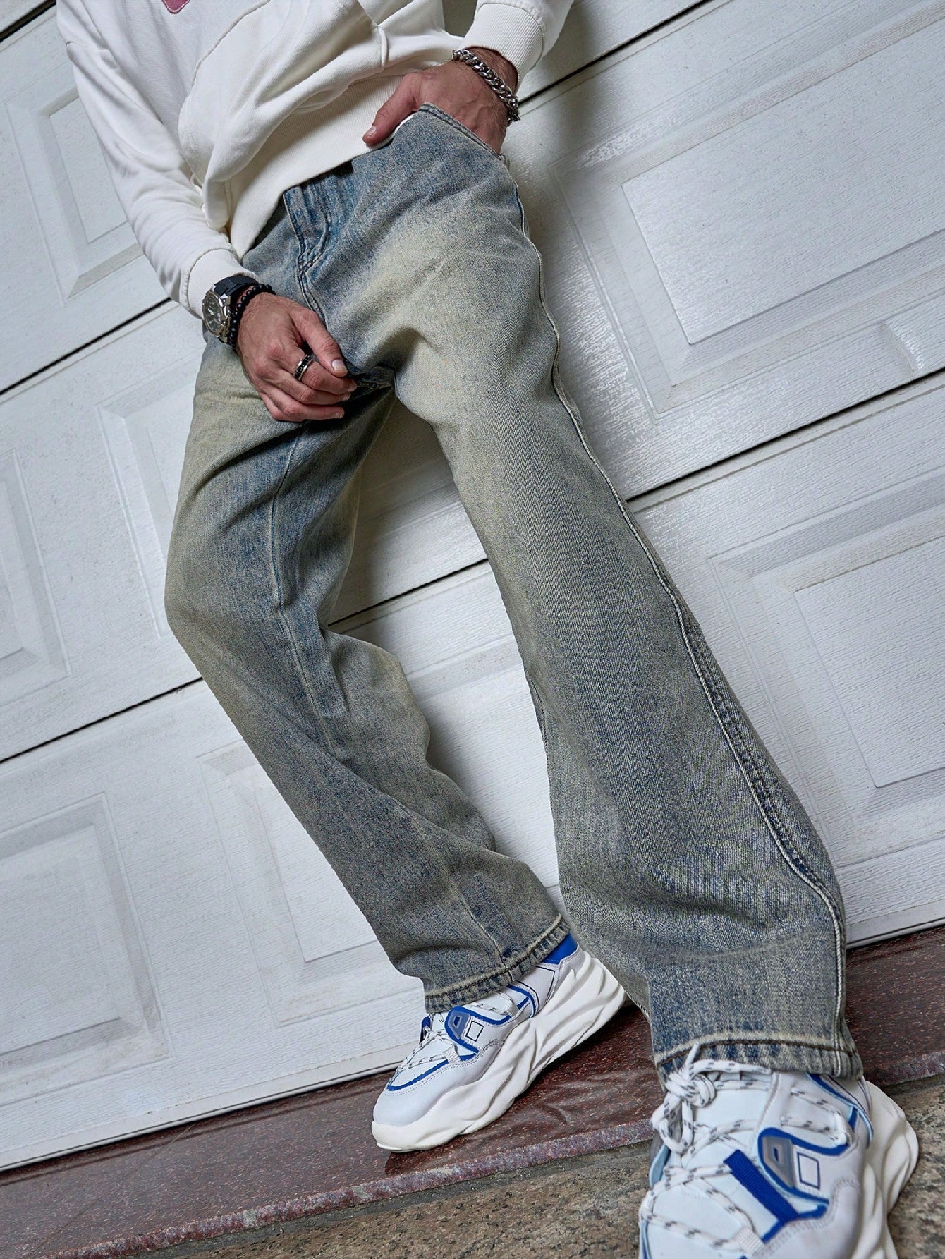 Sven | Dark Blue Men's Straight-Fit Jeans
