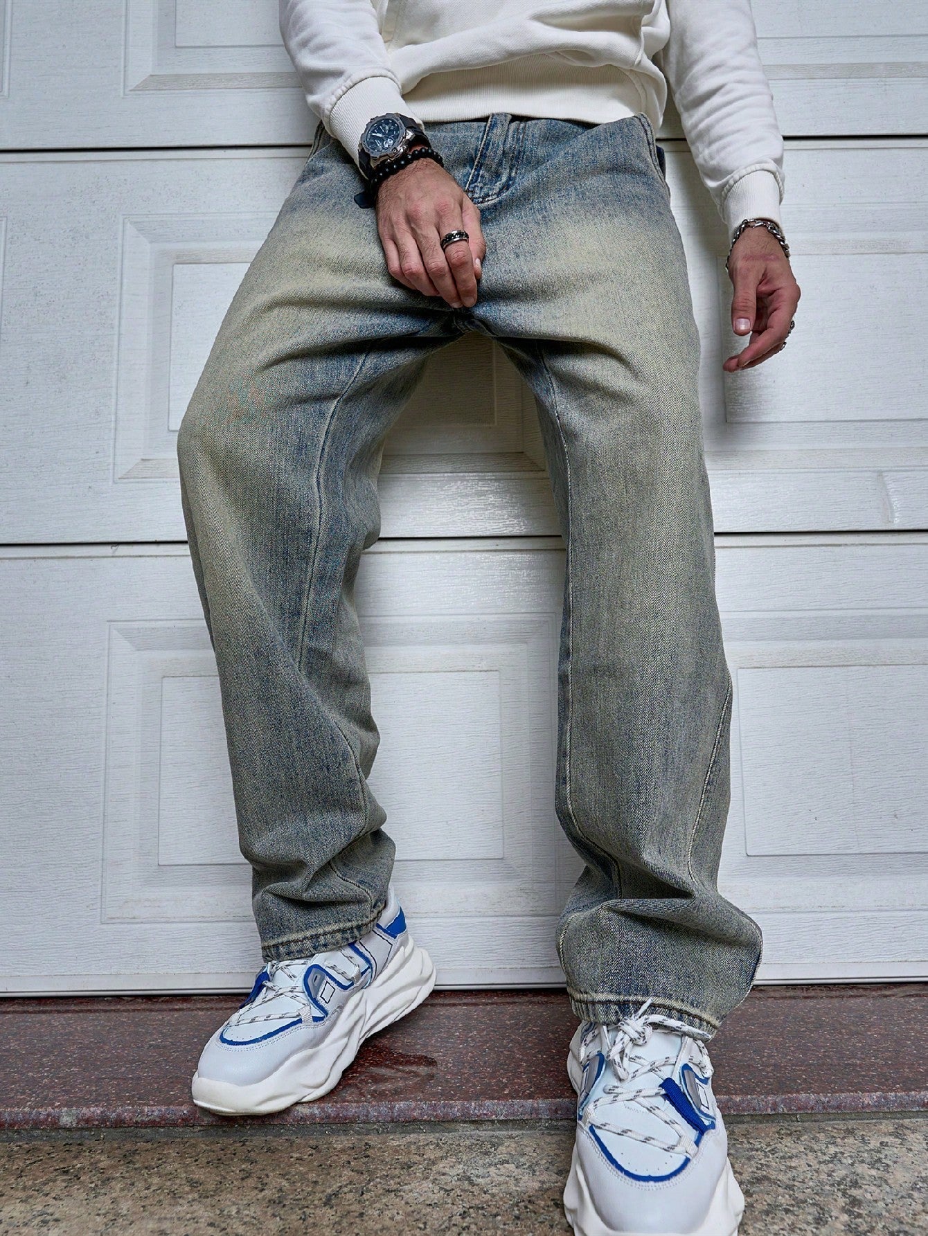 Sven | Dark Blue Men's Straight-Fit Jeans