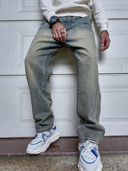 Sven | Dark Blue Men's Straight-Fit Jeans