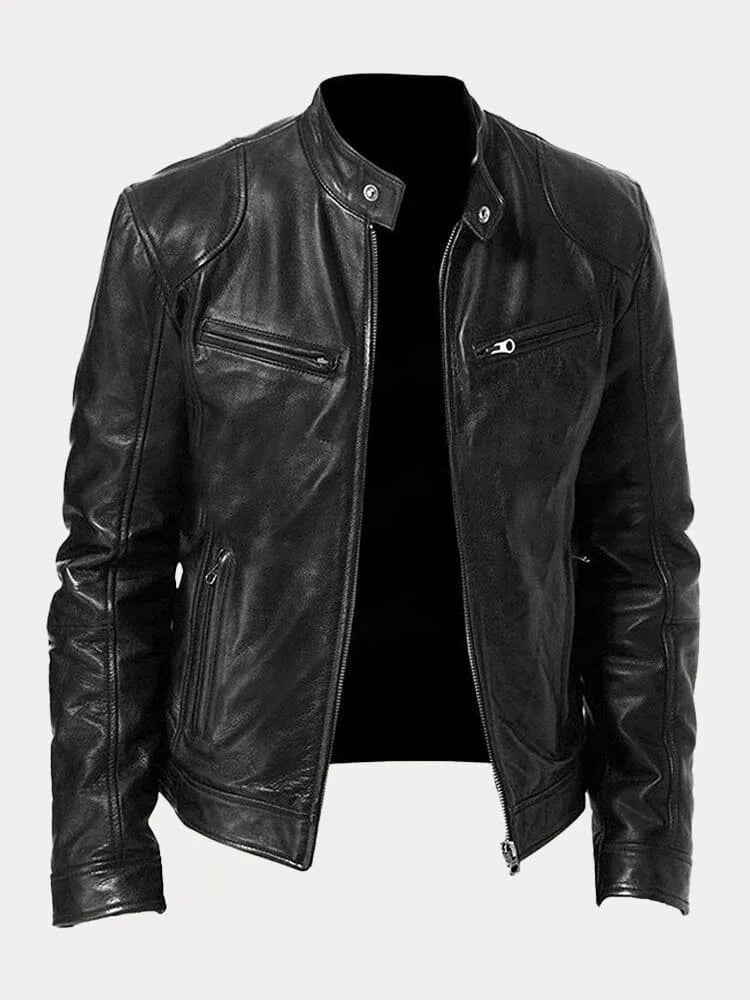 Sven | Stylish Leather Biker Jacket in Multiple Colours