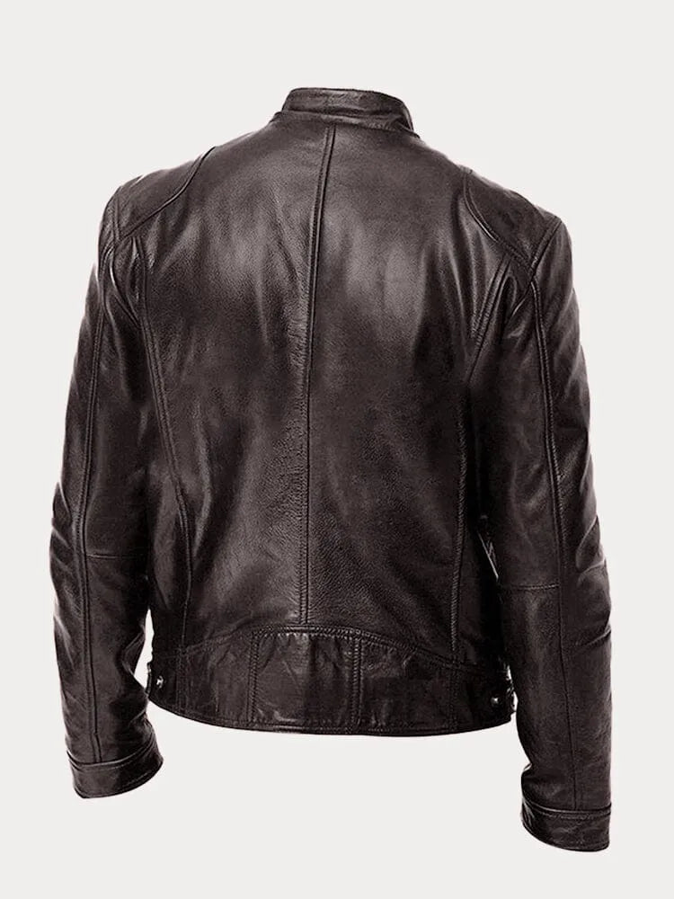 Sven | Stylish Leather Biker Jacket in Multiple Colours