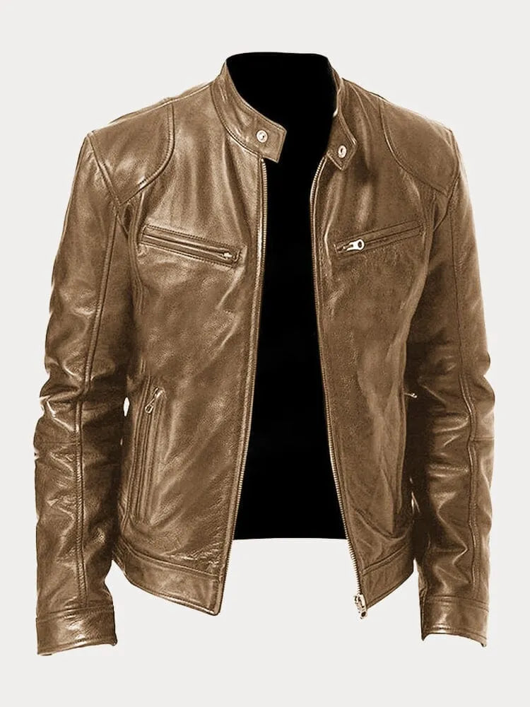 Sven | Stylish Leather Biker Jacket in Multiple Colours