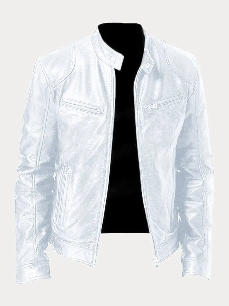 Sven | Stylish Leather Biker Jacket in Multiple Colours
