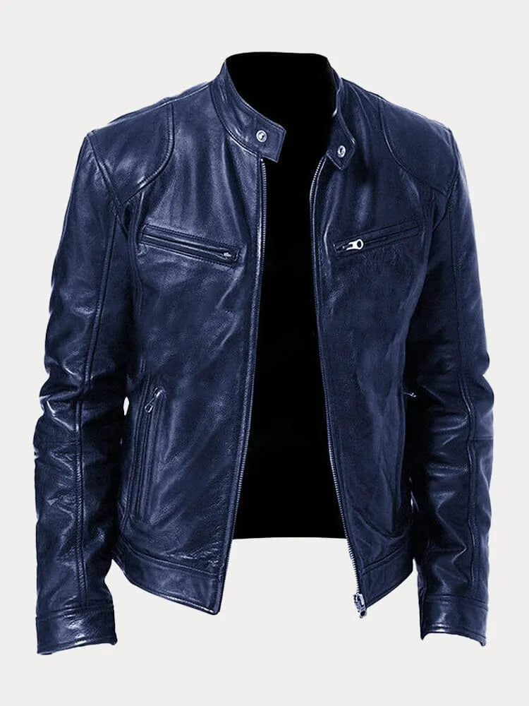 Sven | Stylish Leather Biker Jacket in Multiple Colours