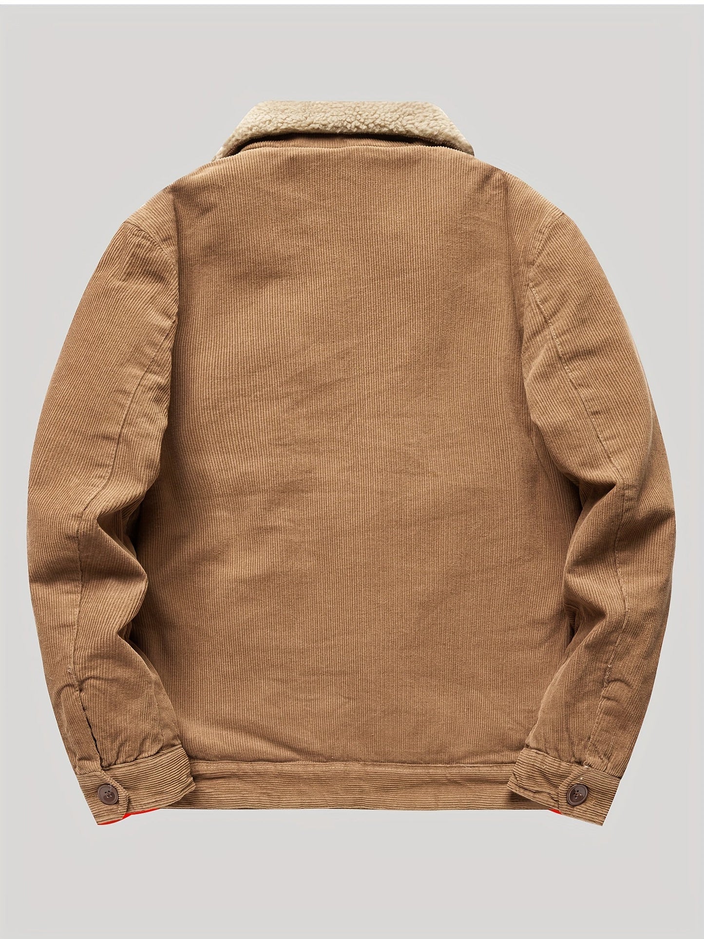 Sven | Warm fleece corduroy men's button jacket
