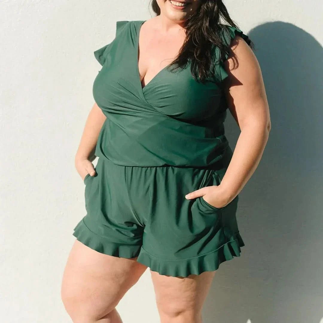 Swim Shorts with Integrated Bra