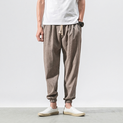 Men's Cotton and Linen Trousers – Lightweight, for Everyday Use