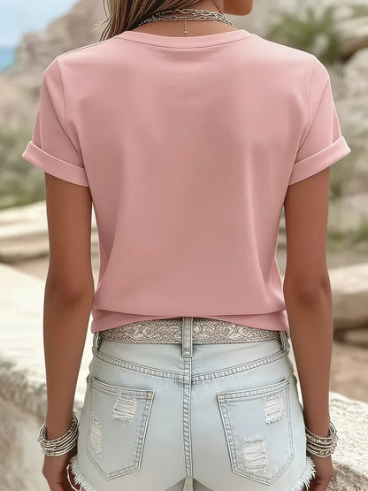 T-shirt with lotus flower print