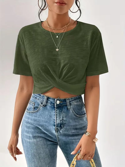 T-shirt with twist detail