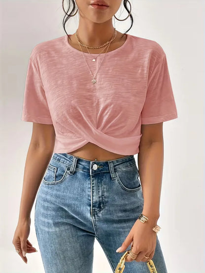 T-shirt with twist detail