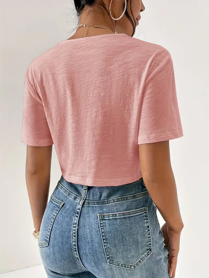 T-shirt with twist detail