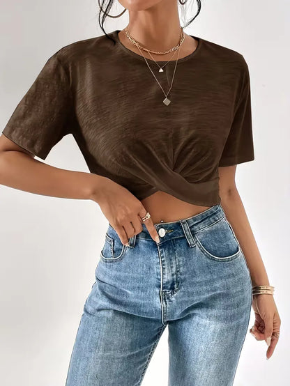 T-shirt with twist detail