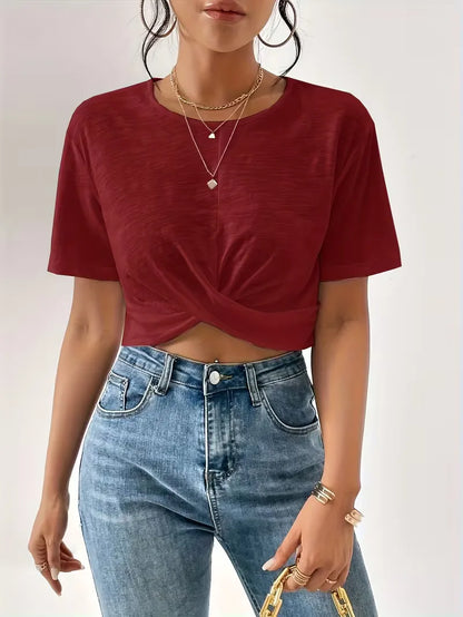 T-shirt with twist detail