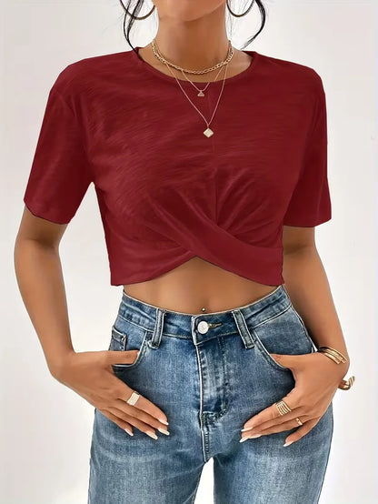 T-shirt with twist detail