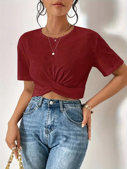 T-shirt with twist detail