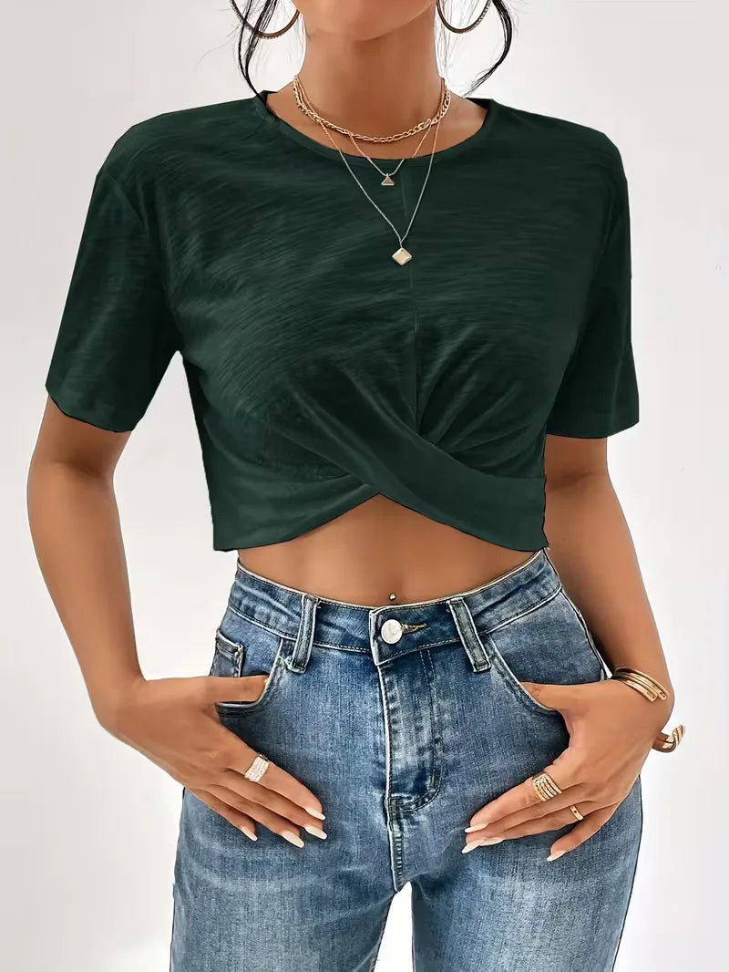 T-shirt with twist detail