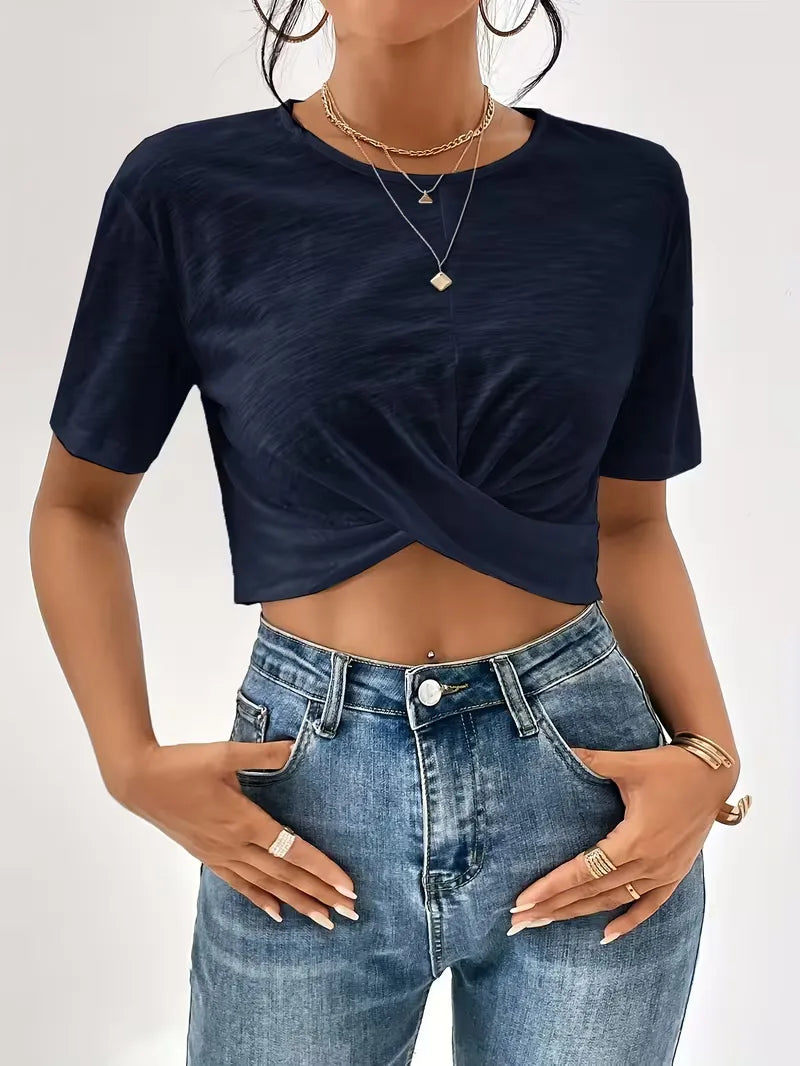 T-shirt with twist detail