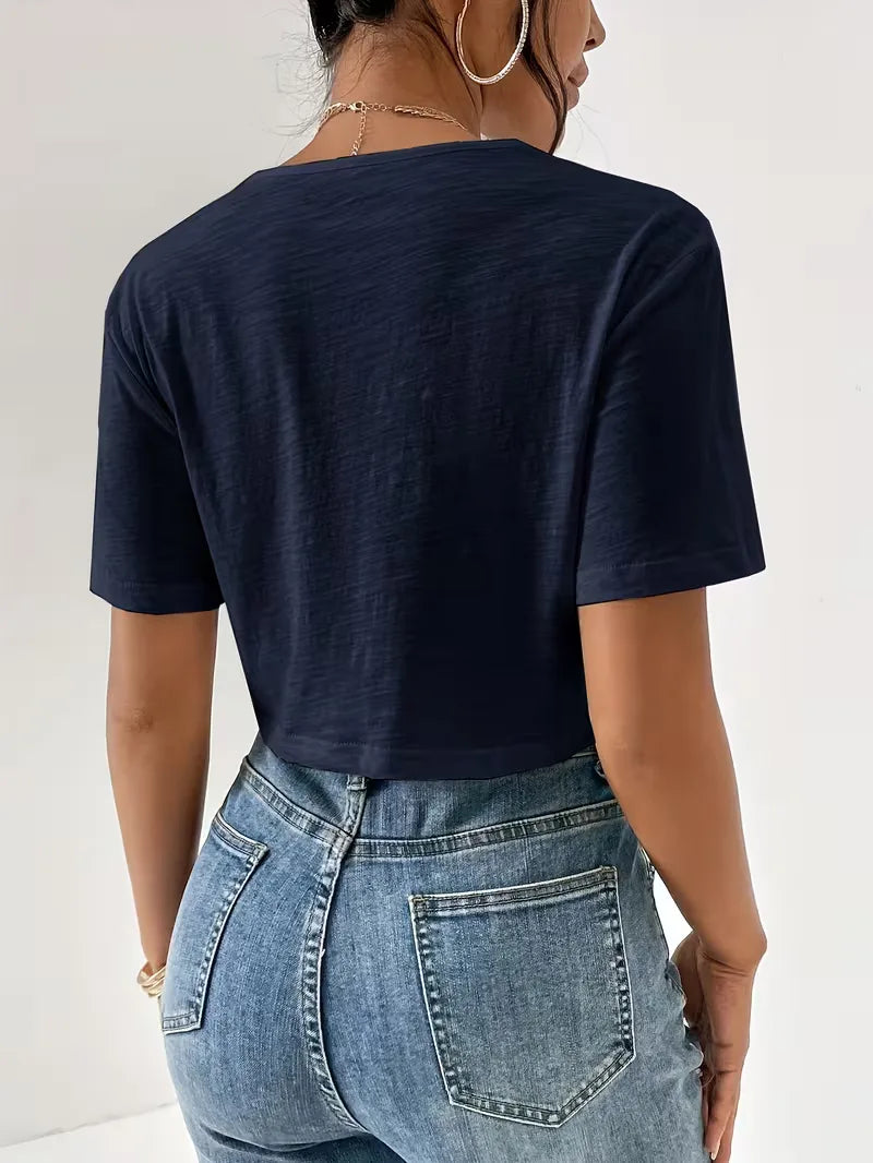 T-shirt with twist detail