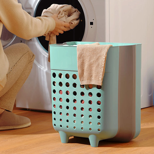 Foldable Wall-Mounted Laundry Basket – Space-Saving and Ventilated